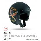 【DIESEL】OLD-JACK MULTI OJ 3 四分之三罩安全帽(MATT BLACK/YELLOW/RED)